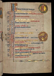 Ms 322 f.4r, Juillet, un homme fauchant, illustration du 